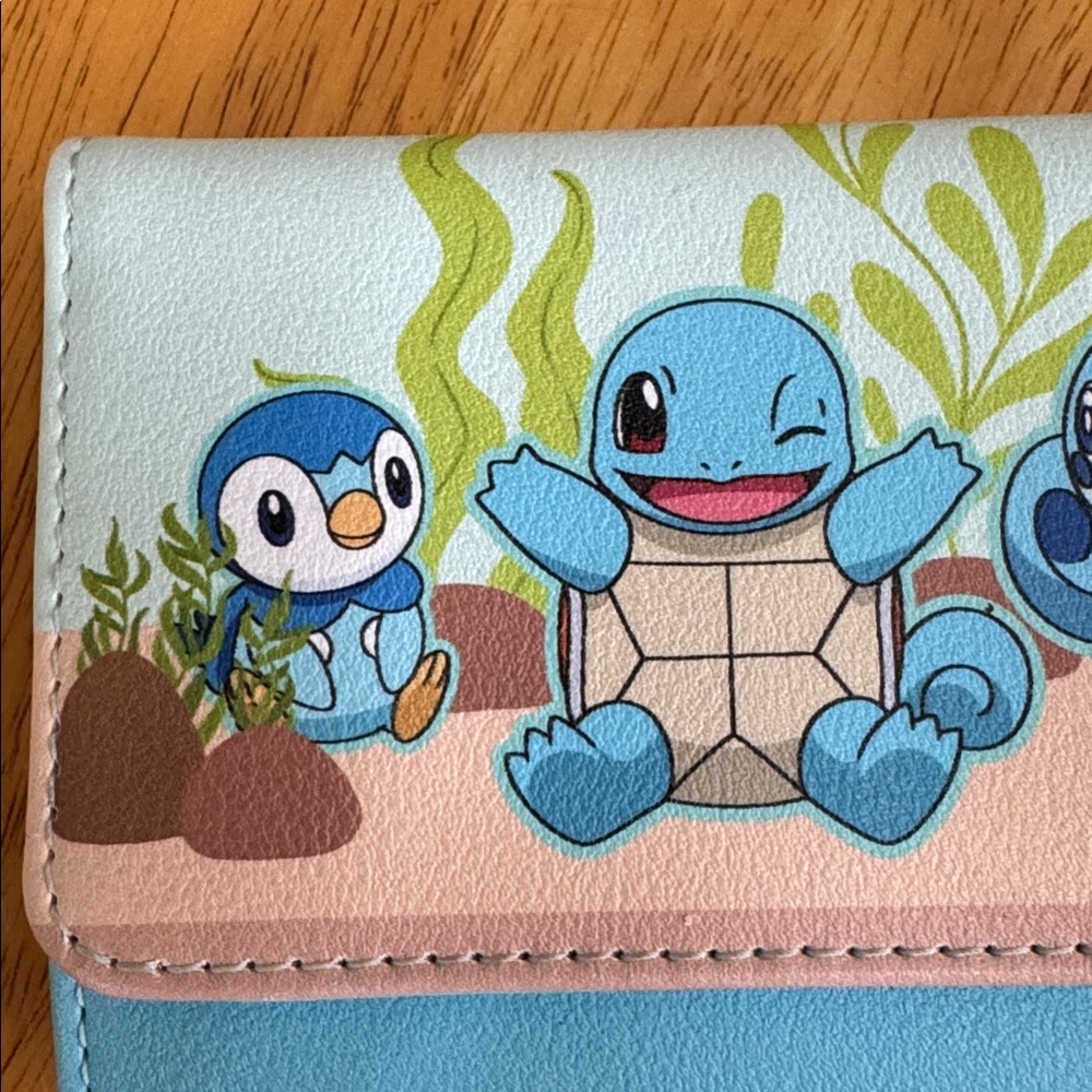 Loungefly Pokémon Trifold Wallet Piplup Squirtle Sobble ❤️ - Picture 2 of 12